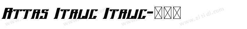 Attas Italic Italic字体转换